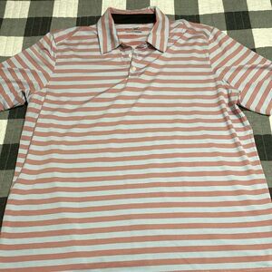 Men’s striped Golf Polo Johnston & Murphy size L
